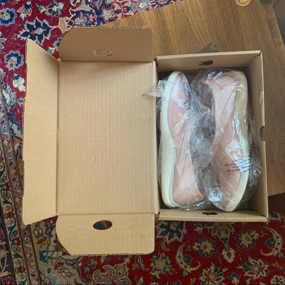 Lands' End Slip-on Skimmer Flats Shoes Rose Gold NEW - Picture 5 of 7